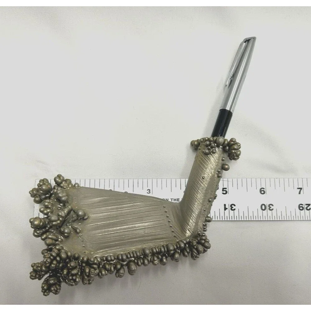 Executive Golf Club Head Pen And Pencil Holder Custom Art Unique VTG